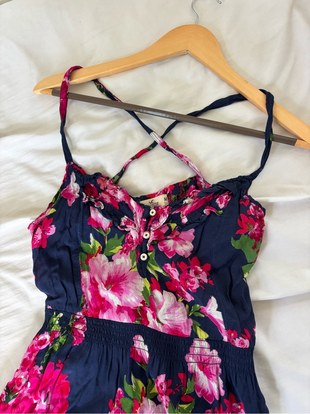 Hollister floral hibiscus y2k dress